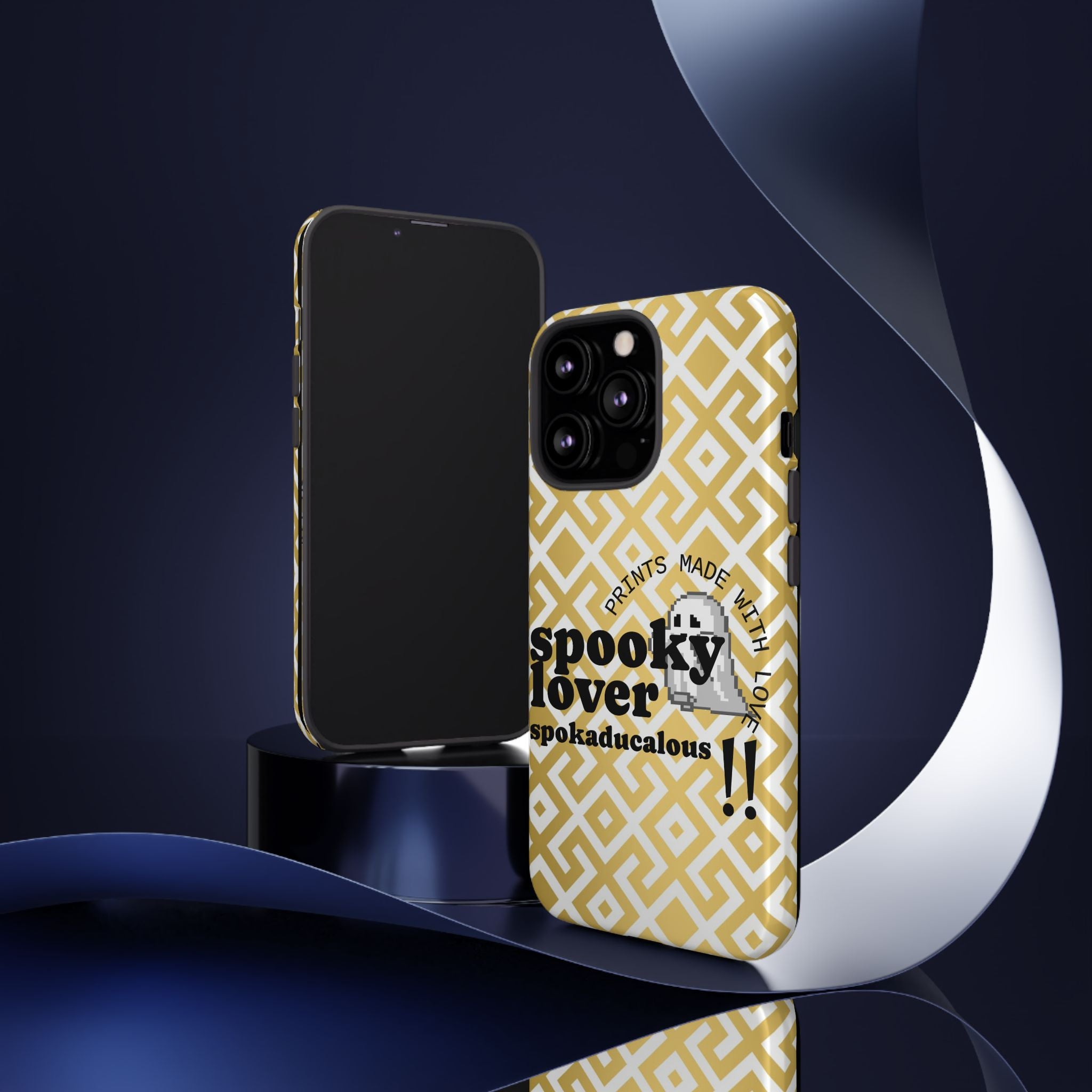Spooky Lover Phone Case, Cute Ghost Print,