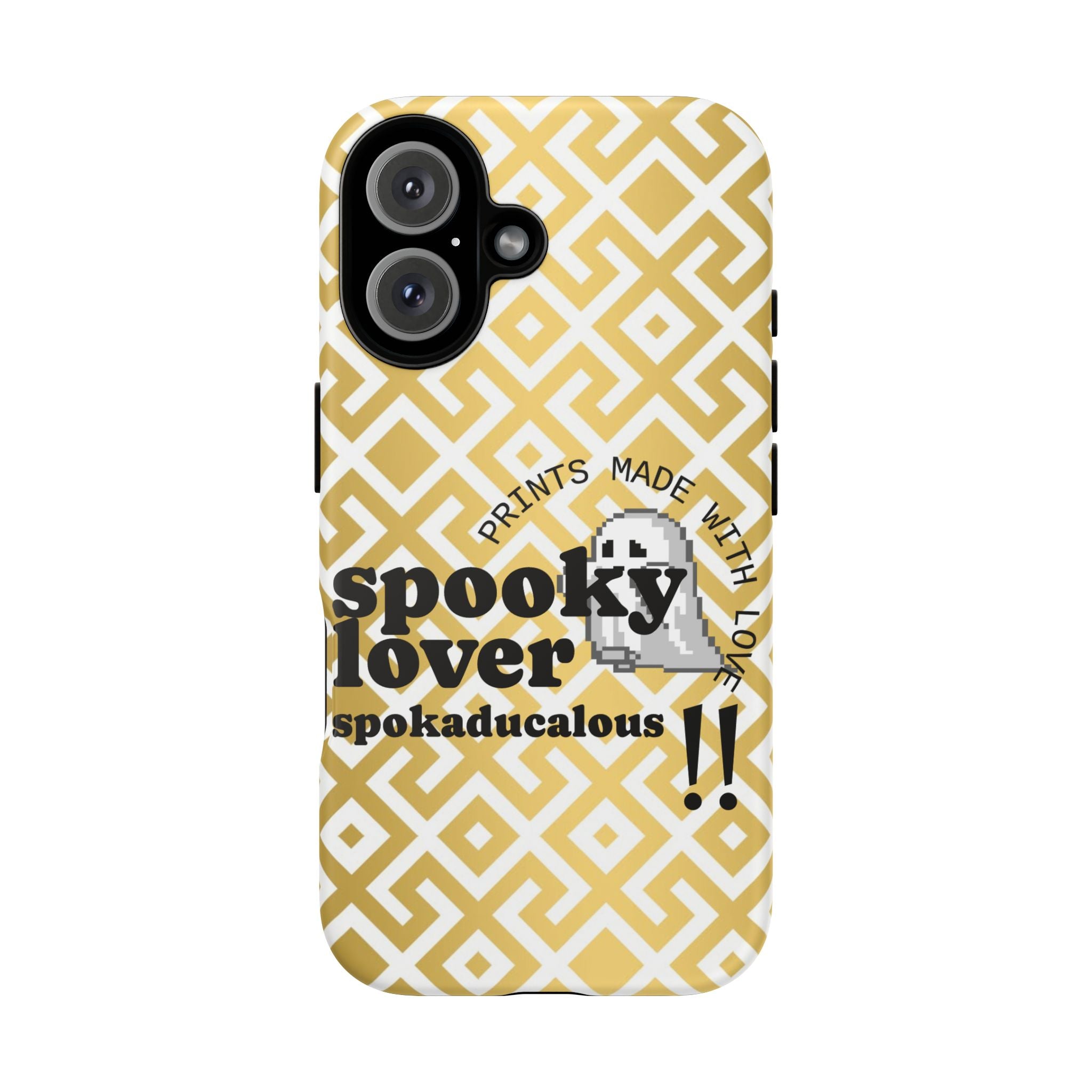 Spooky Lover Phone Case, Cute Ghost Print,