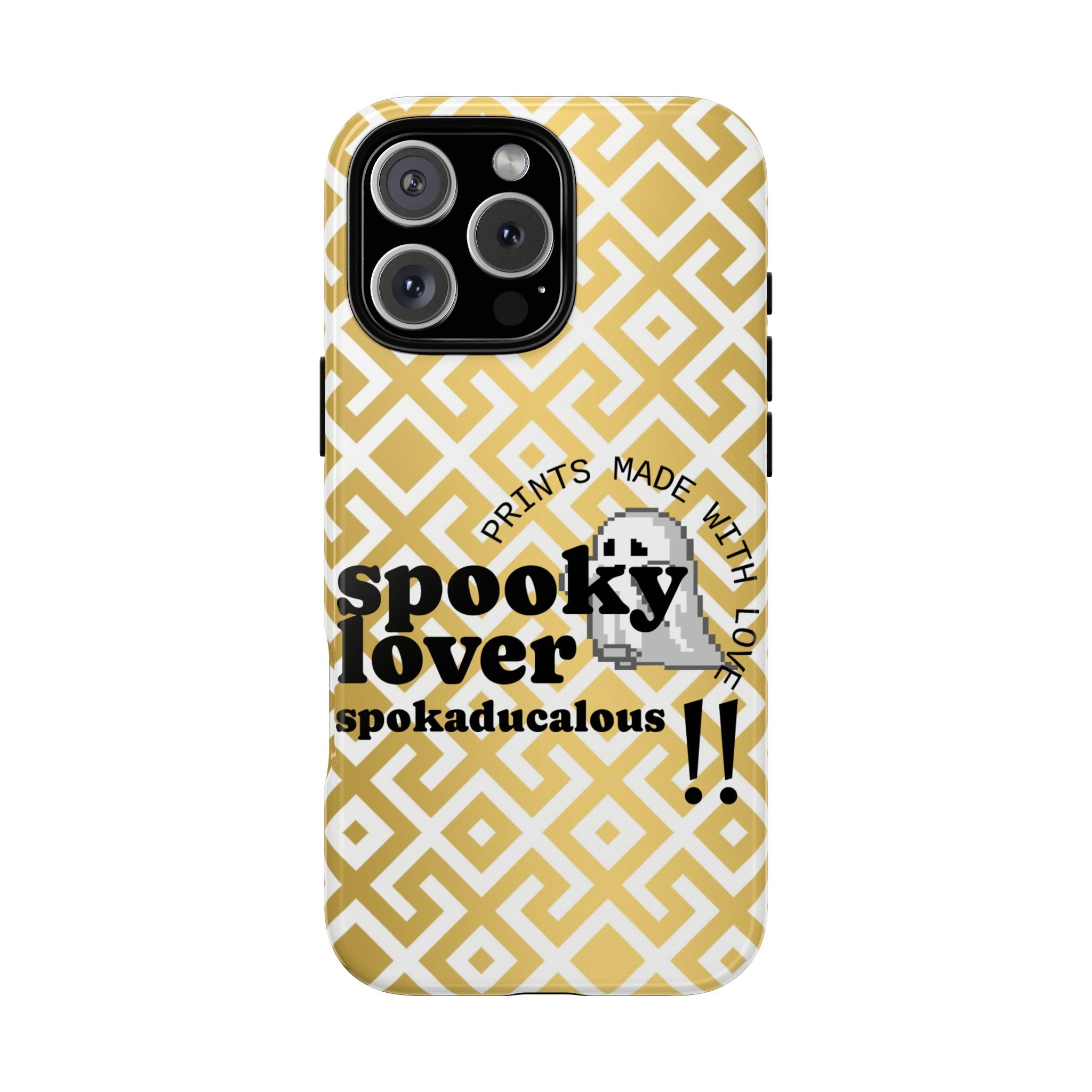 Spooky Lover Phone Case, Cute Ghost Print,