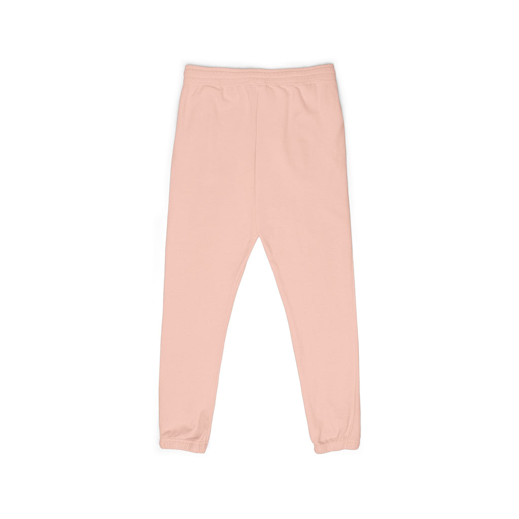 Pink sweatpants on a white background