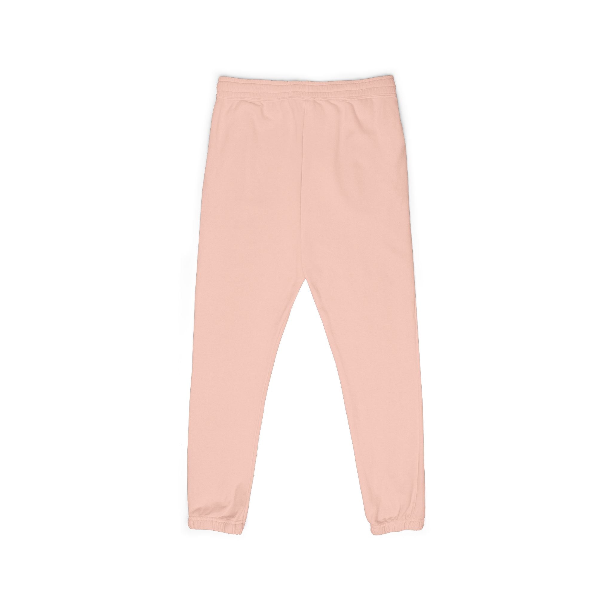 Pink sweatpants on a white background