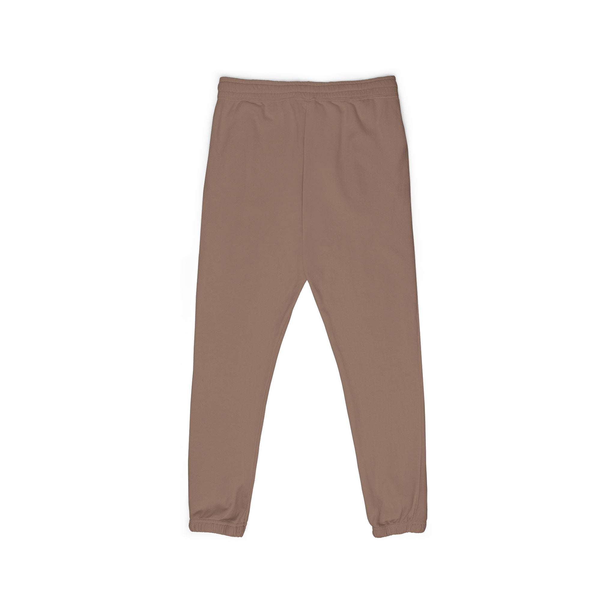Brown sweatpants on a white background