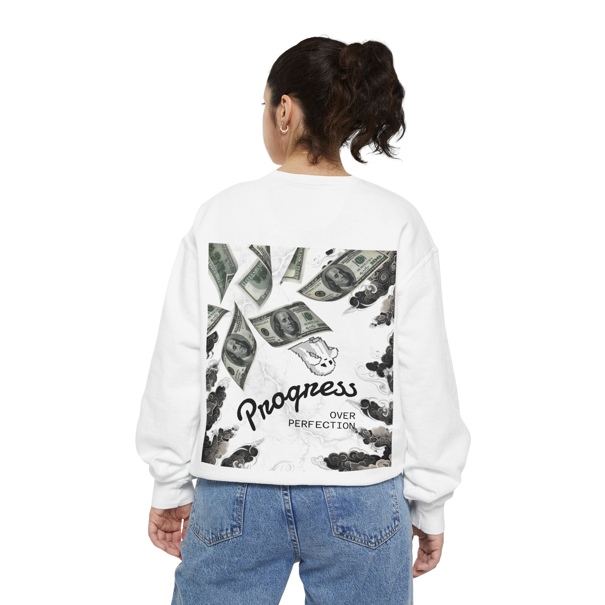 "Feed Progress Over Perfection" Wolf Spirit T-Shirt - Embrace Your Wild Growth