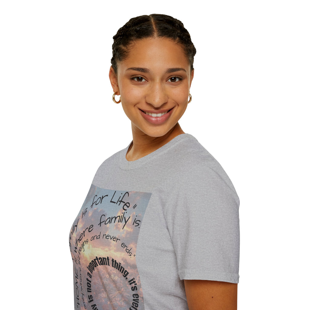 custom t-shirt design for family side view  