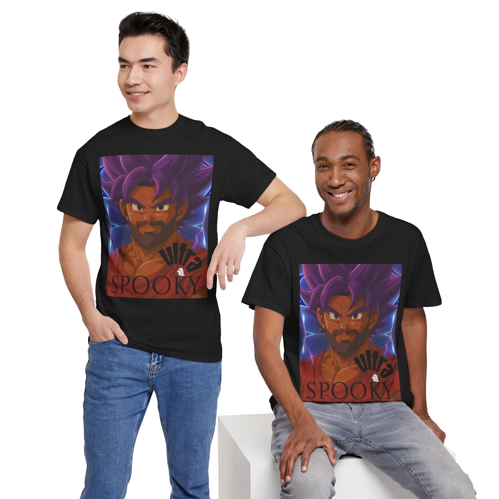 Spooky Stepdad Unisex Tee, Halloween Costume Shirt, Anime Graphic Tee, Funny Dad Shirt, Casual Everyday Wear - TheSpookyGhost