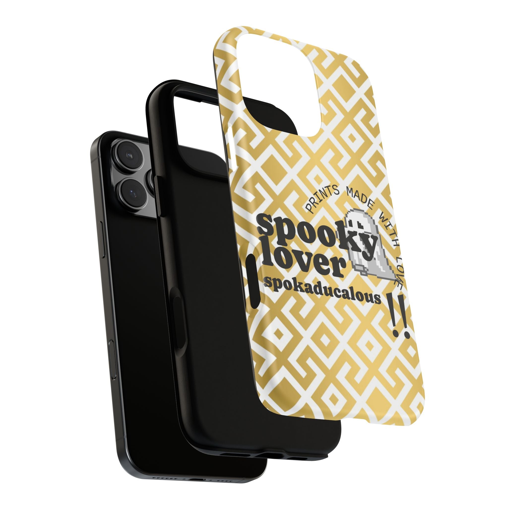 Spooky Lover Phone Case, Cute Ghost Print,