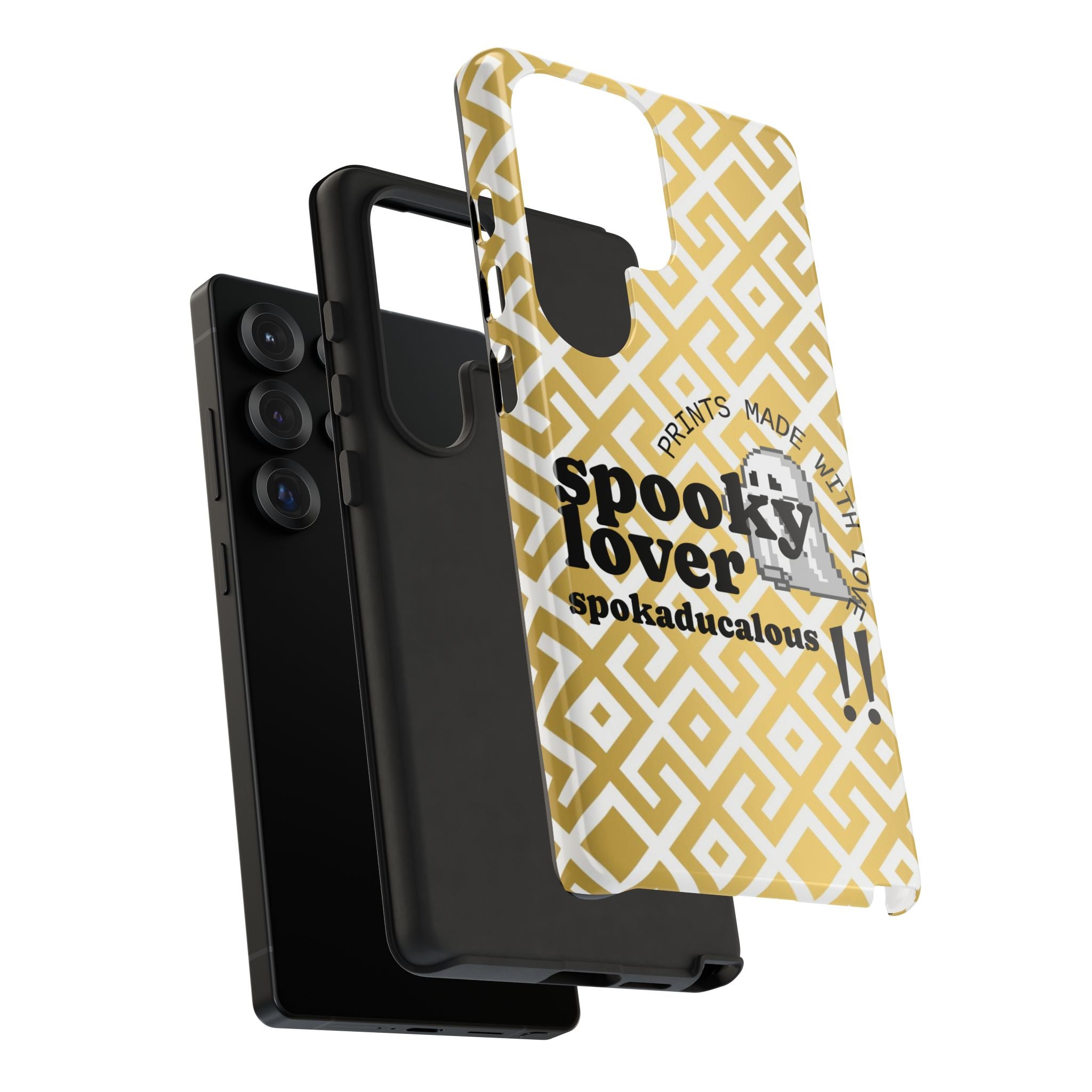Spooky Lover Phone Case, Cute Ghost Print,