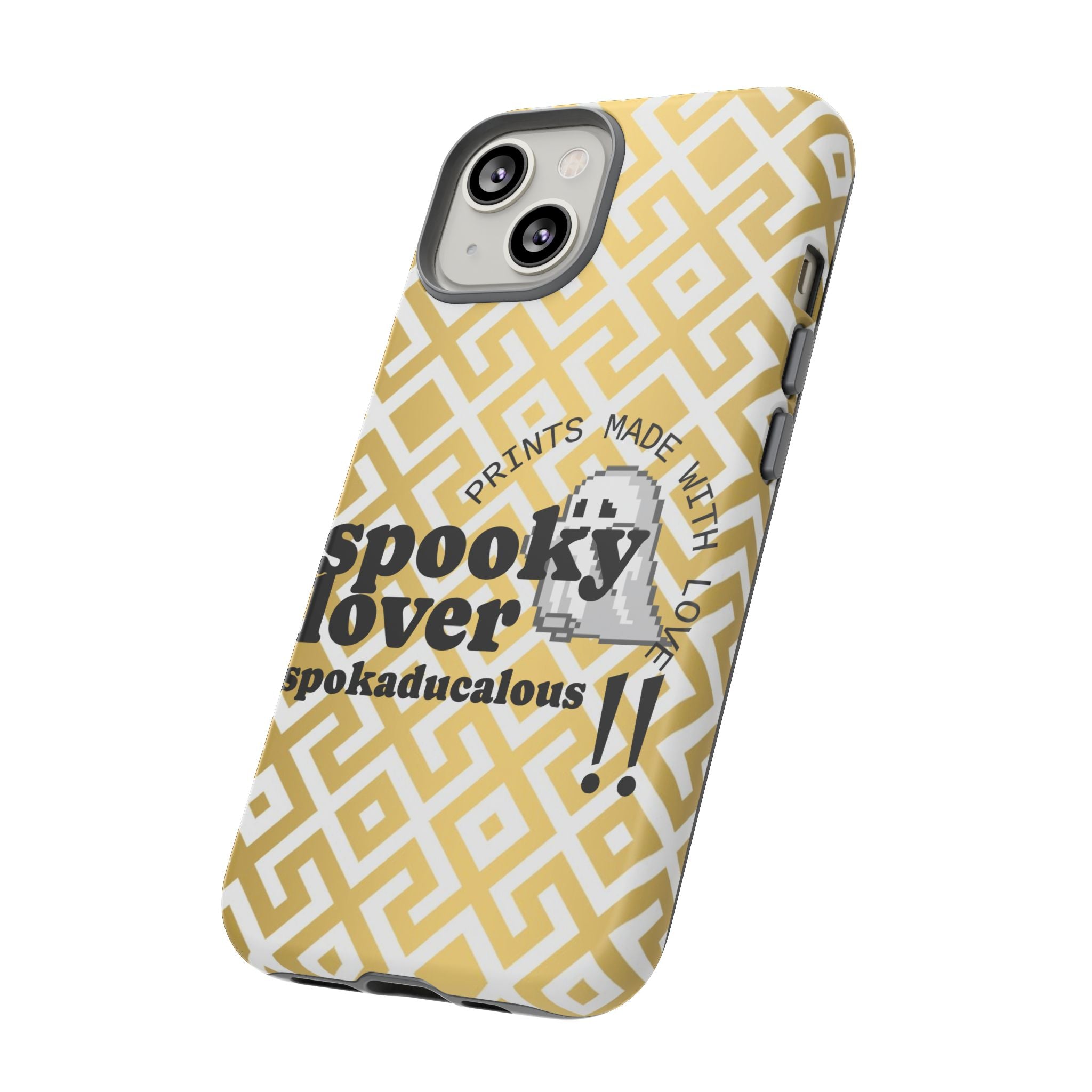 Spooky Lover Phone Case, Cute Ghost Print,