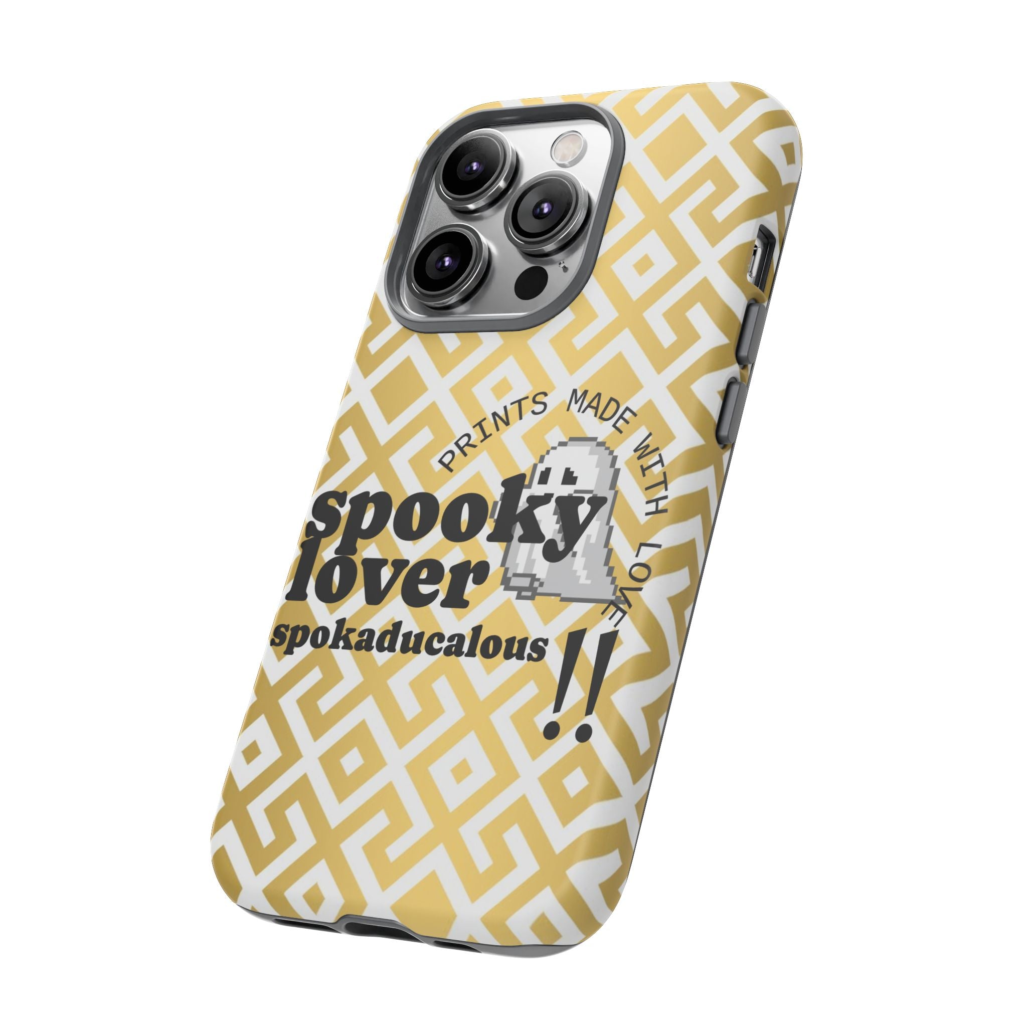 Spooky Lover Phone Case, Cute Ghost Print,