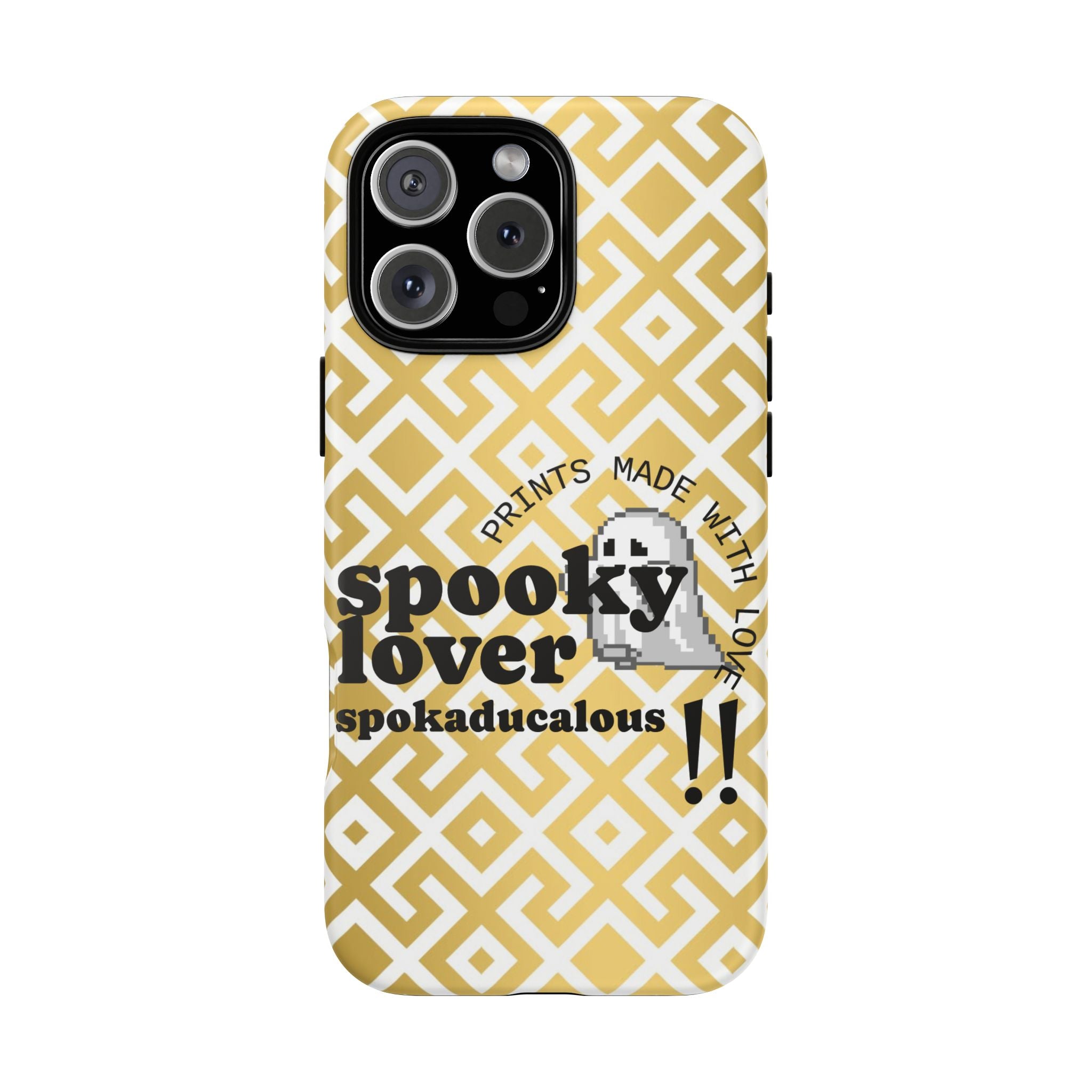Spooky Lover Phone Case, Cute Ghost Print,