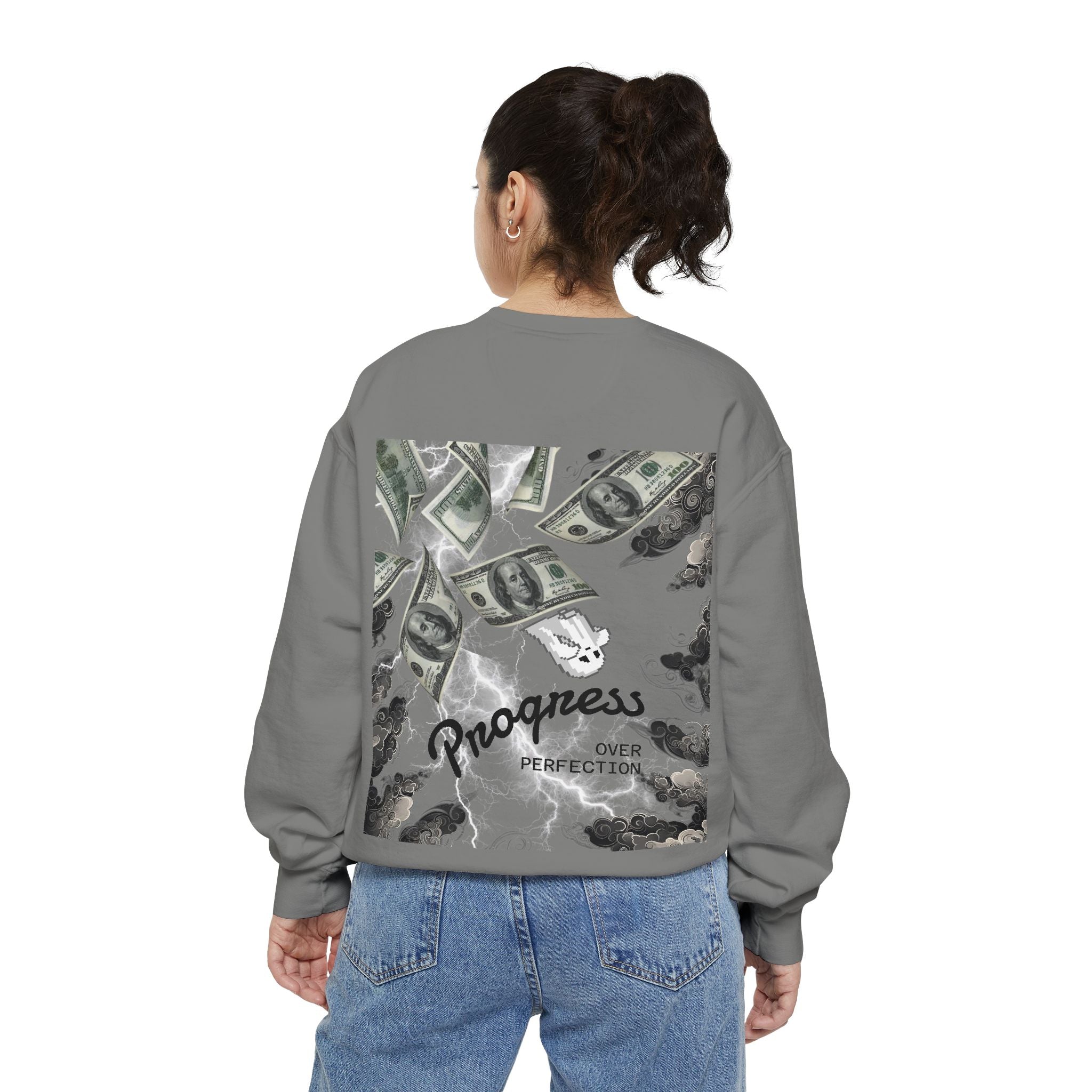"Feed Progress Over Perfection" Wolf Spirit T-Shirt - Embrace Your Wild Growth
