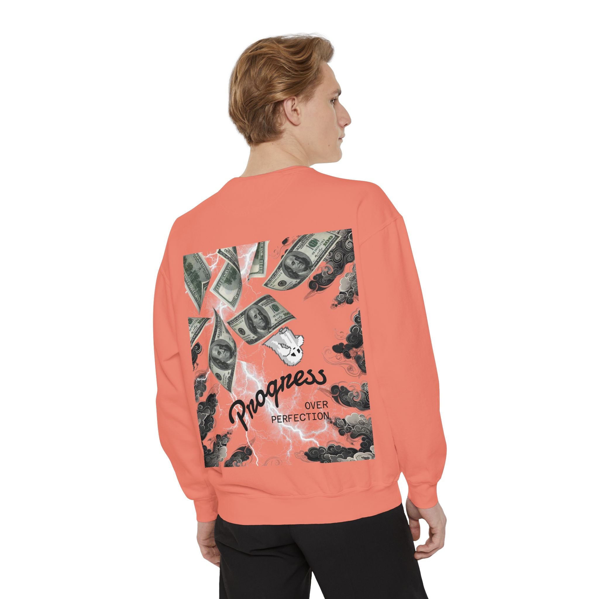 "Feed Progress Over Perfection" Wolf Spirit T-Shirt - Embrace Your Wild Growth