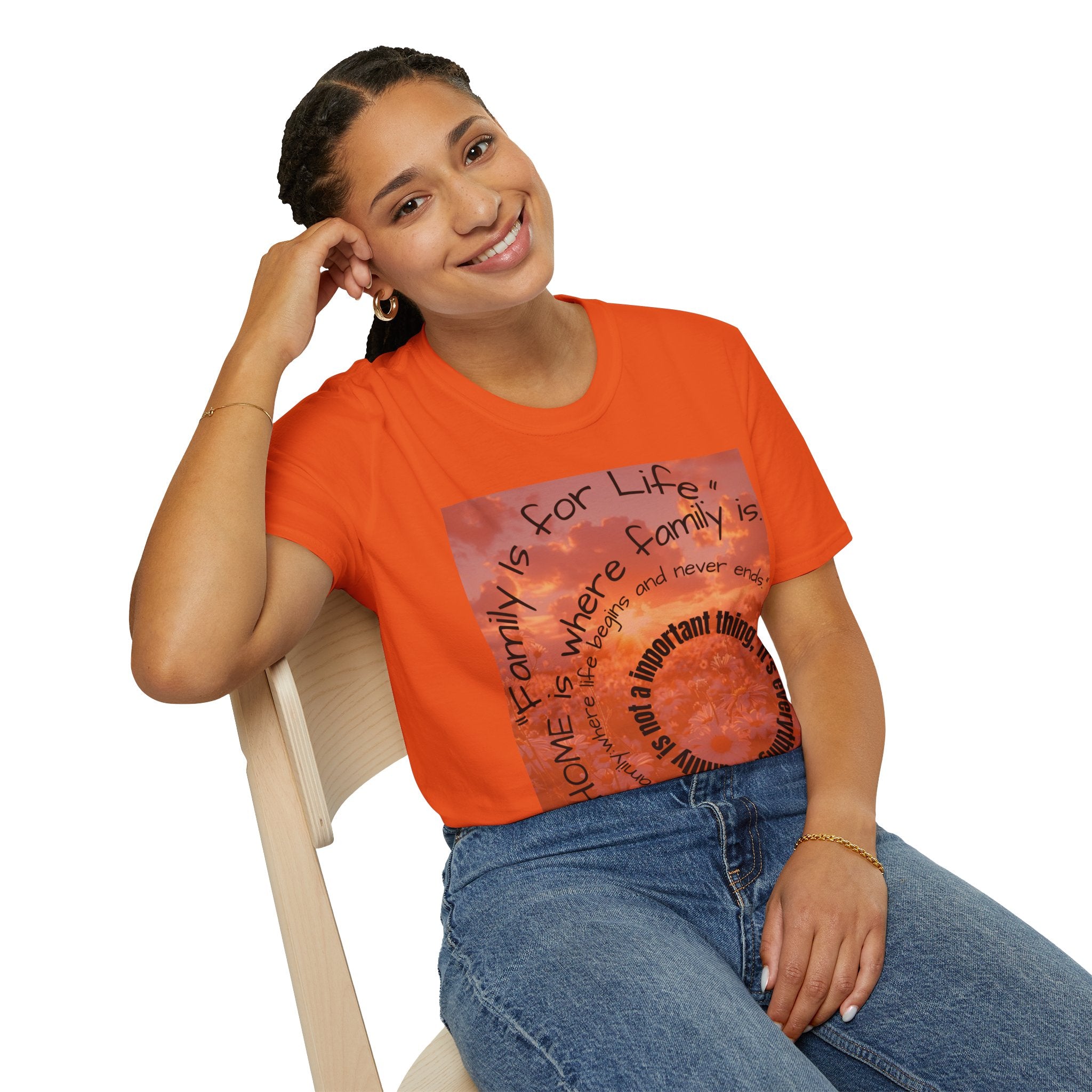Family Is For Life Unisex T-Shirt, Home is Where Family is Tee, Family Quote Shirt, Soft Style Life Tee, Gift for Family