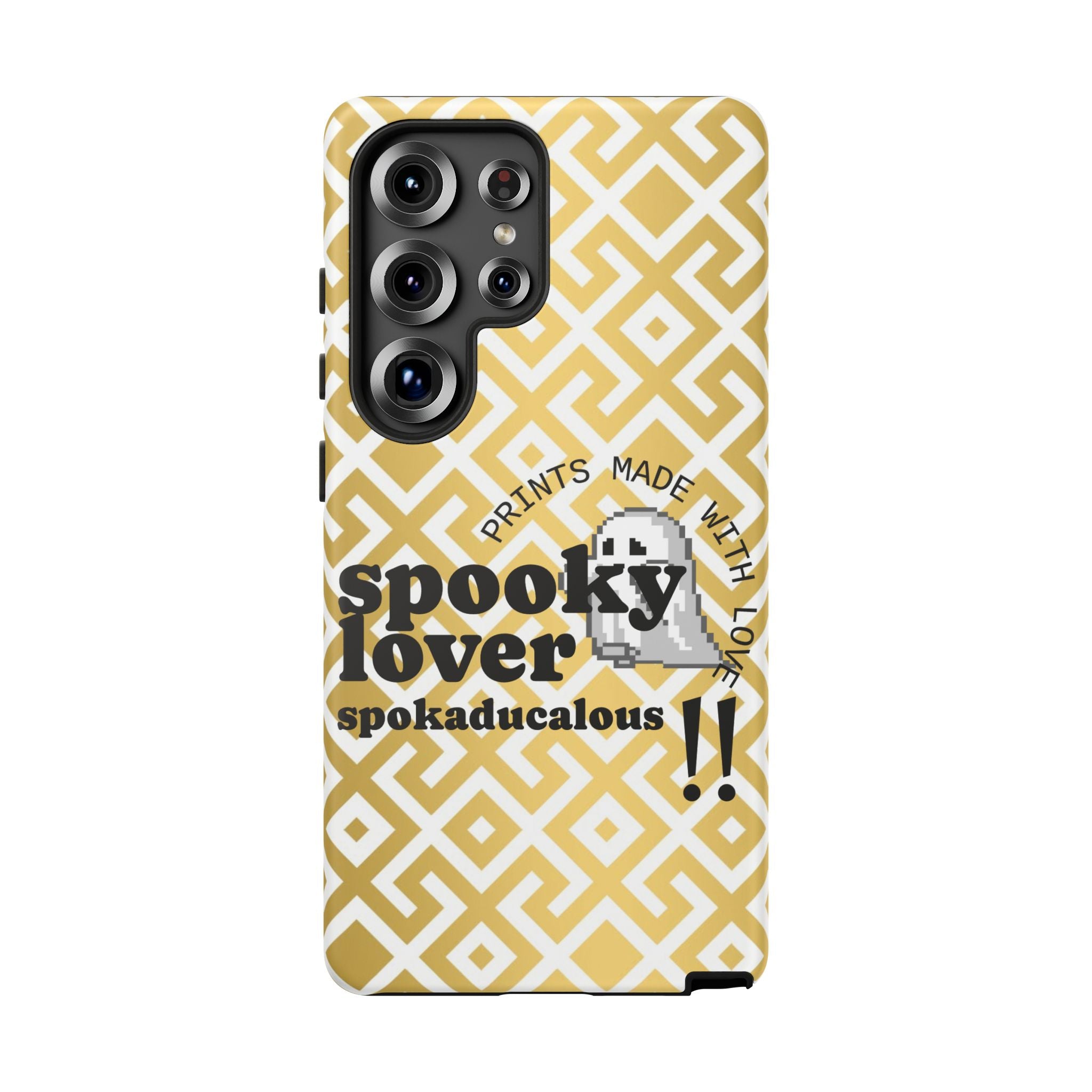 Spooky Lover Phone Case, Cute Ghost Print,