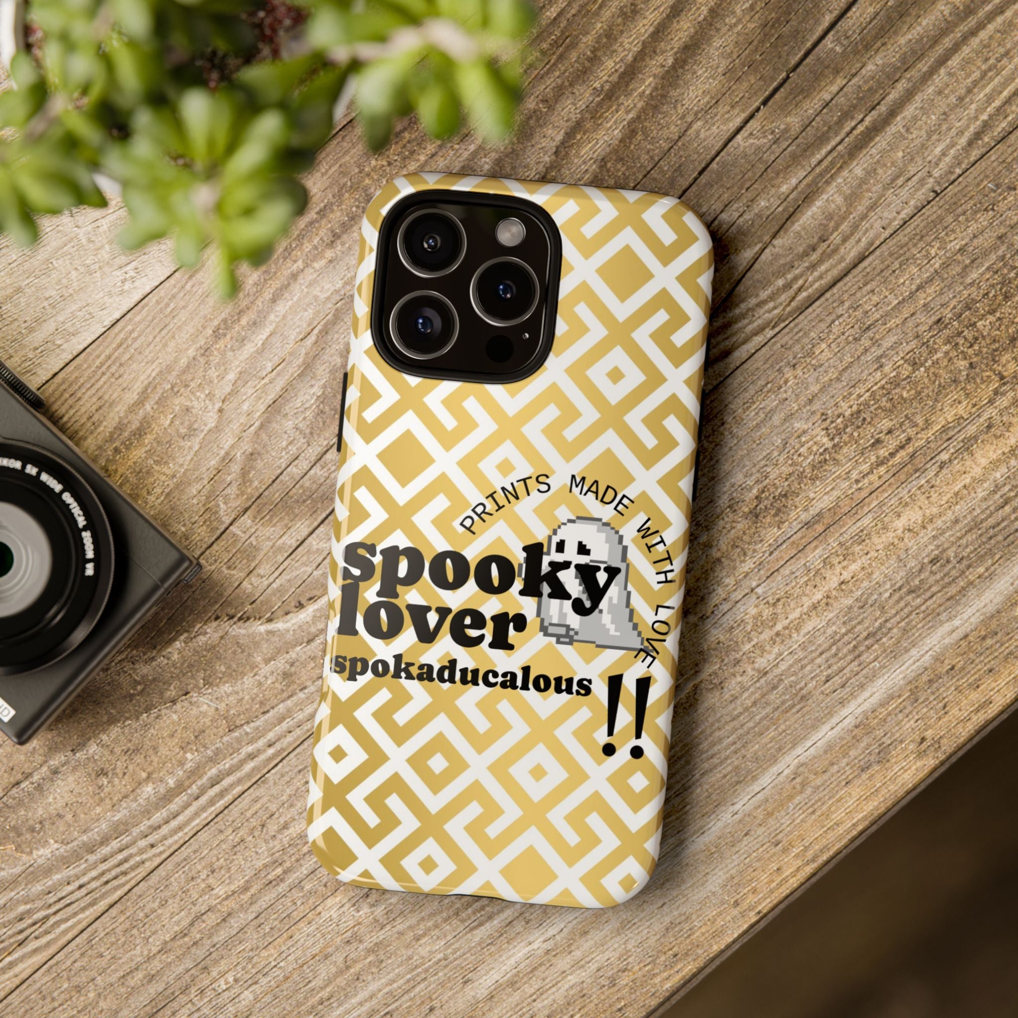 Spooky Lover Phone Case, Cute Ghost Print,