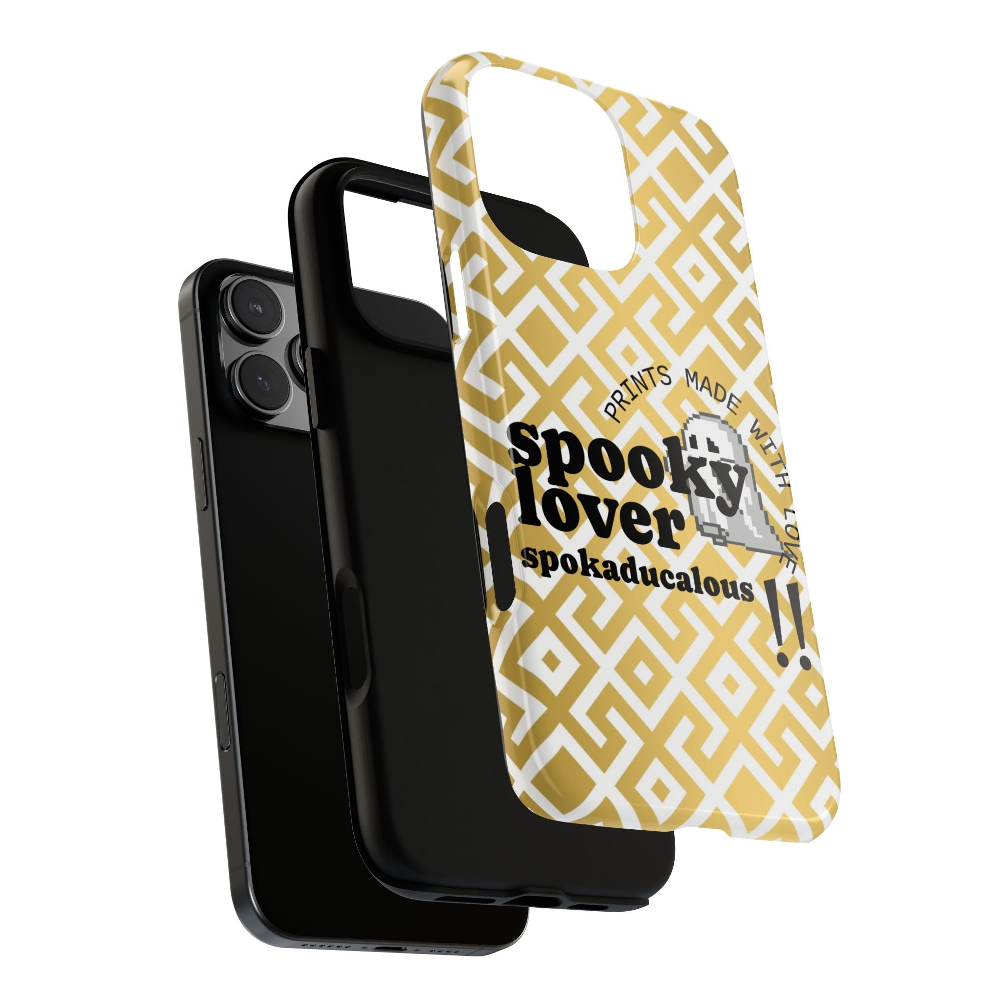 Spooky Lover Phone Case, Cute Ghost Print,