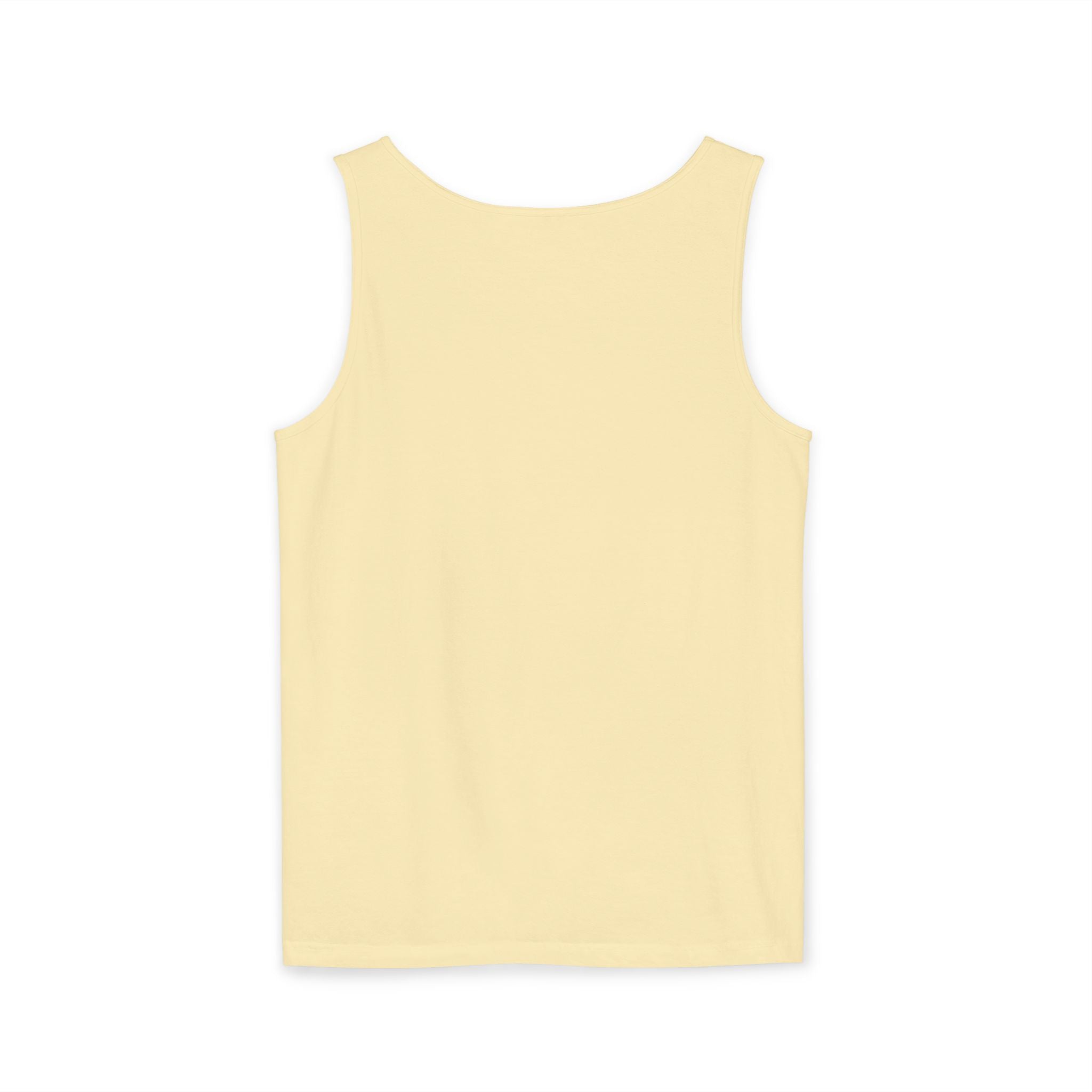 Yellow tank top on a white background