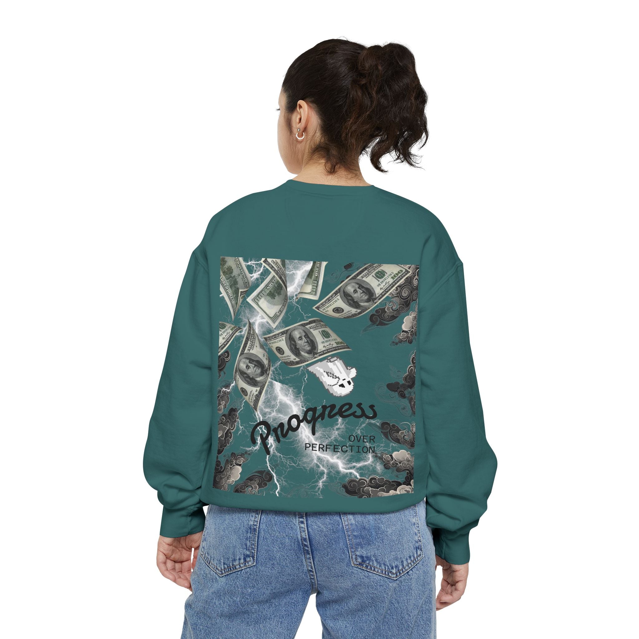"Feed Progress Over Perfection" Wolf Spirit T-Shirt - Embrace Your Wild Growth