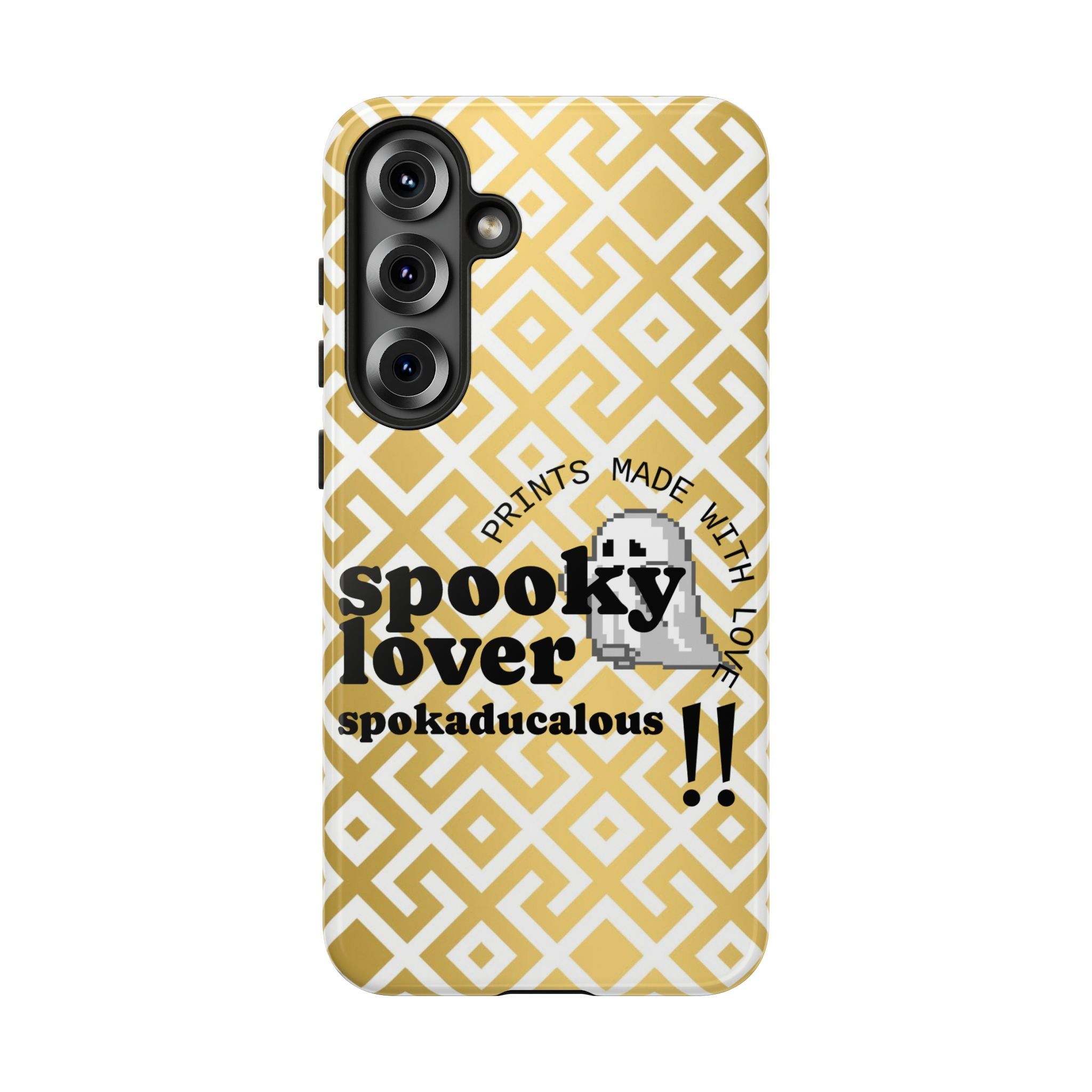 Spooky Lover Phone Case, Cute Ghost Print,