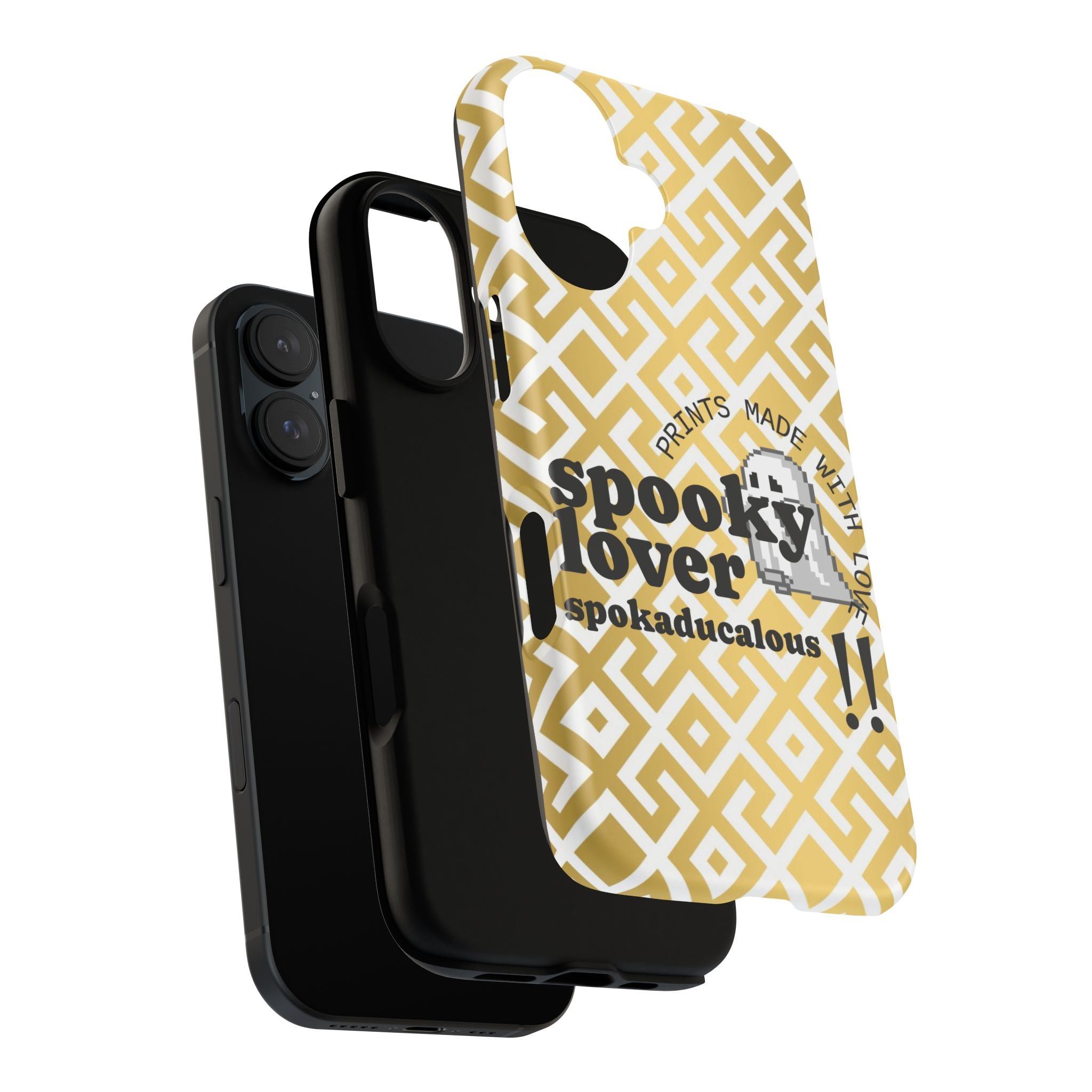 Spooky Lover Phone Case, Cute Ghost Print,