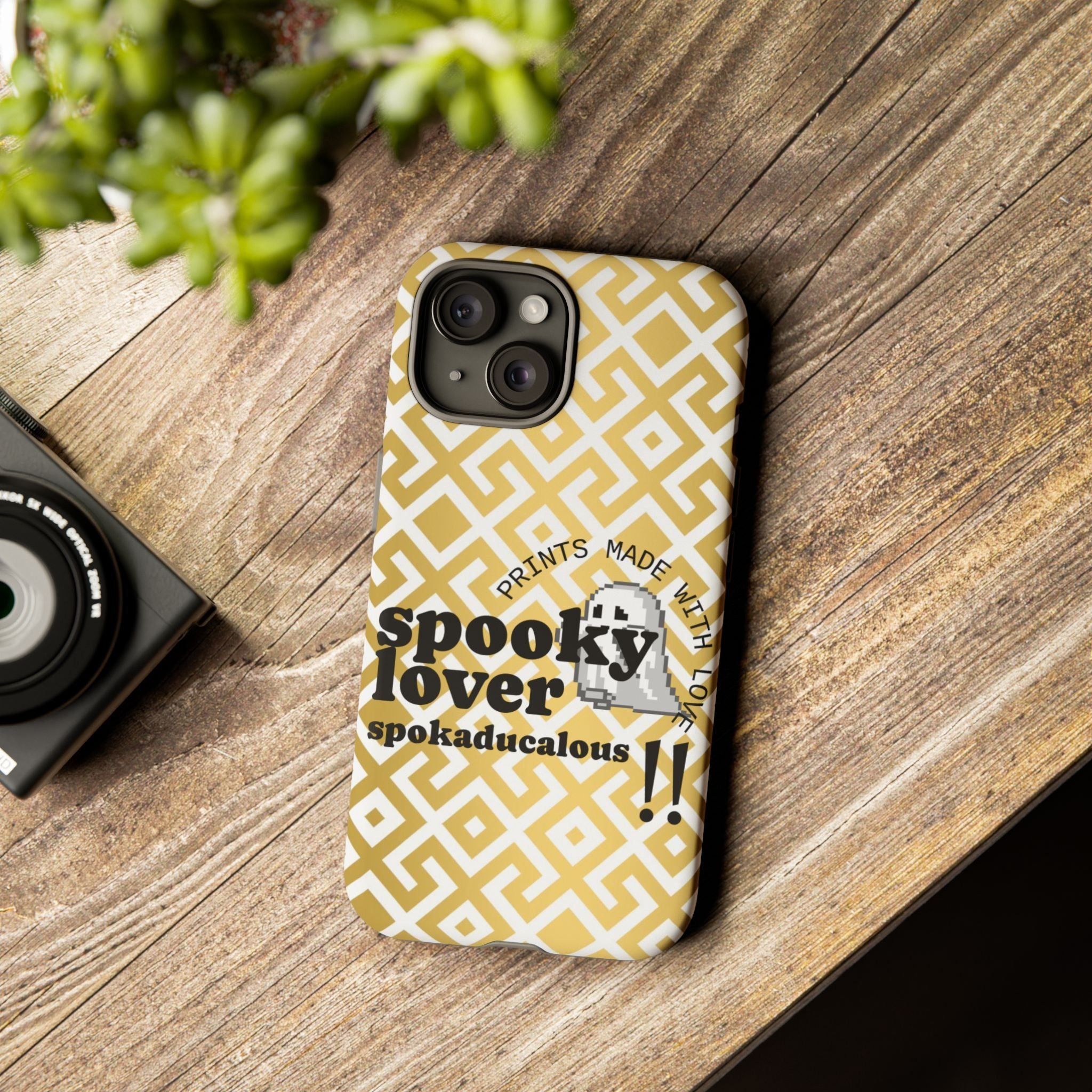 Spooky Lover Phone Case, Cute Ghost Print,