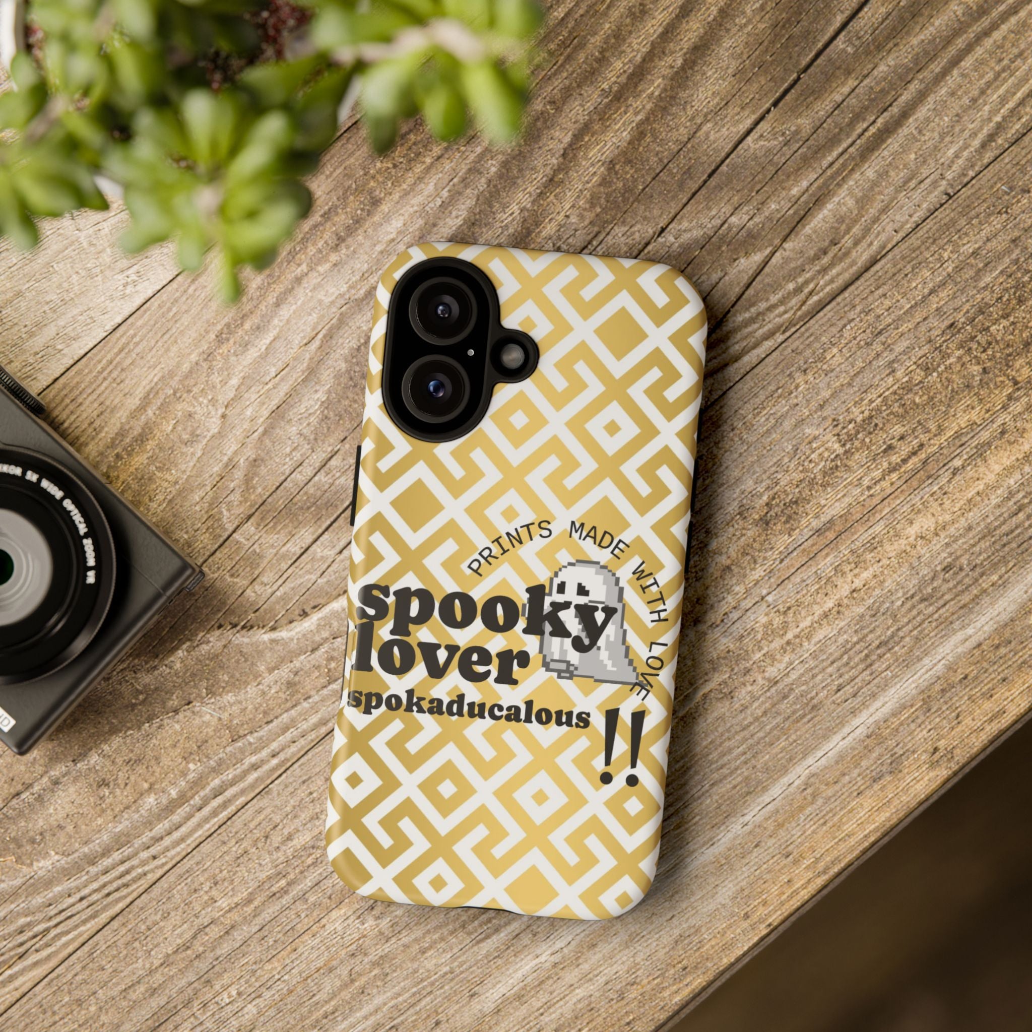 Spooky Lover Phone Case, Cute Ghost Print,