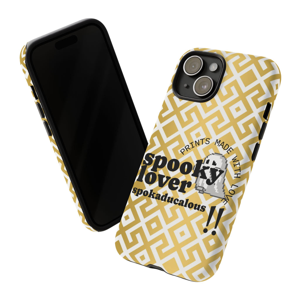 Spooky Lover Phone Case, Cute Ghost Print,
