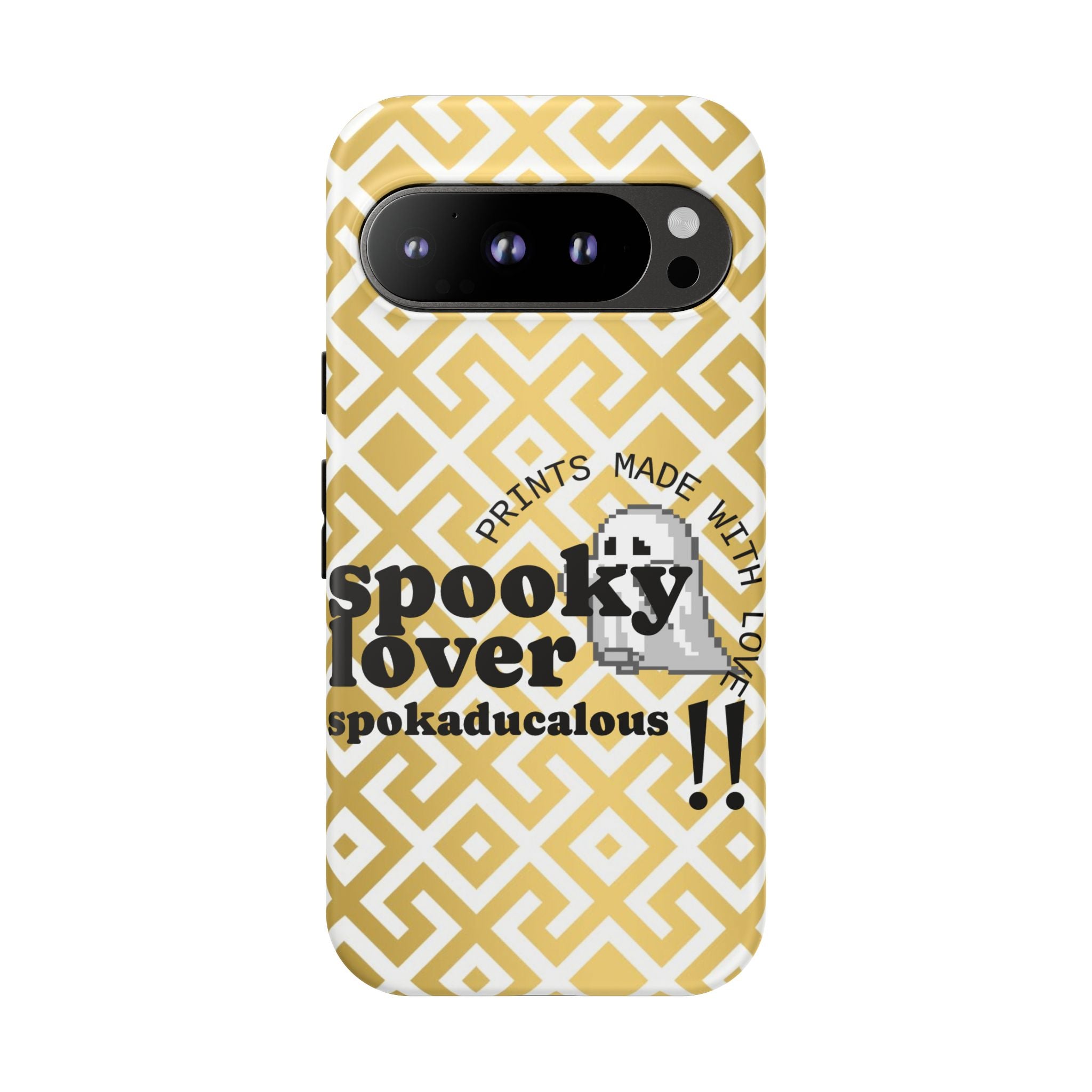 Spooky Lover Phone Case, Cute Ghost Print,