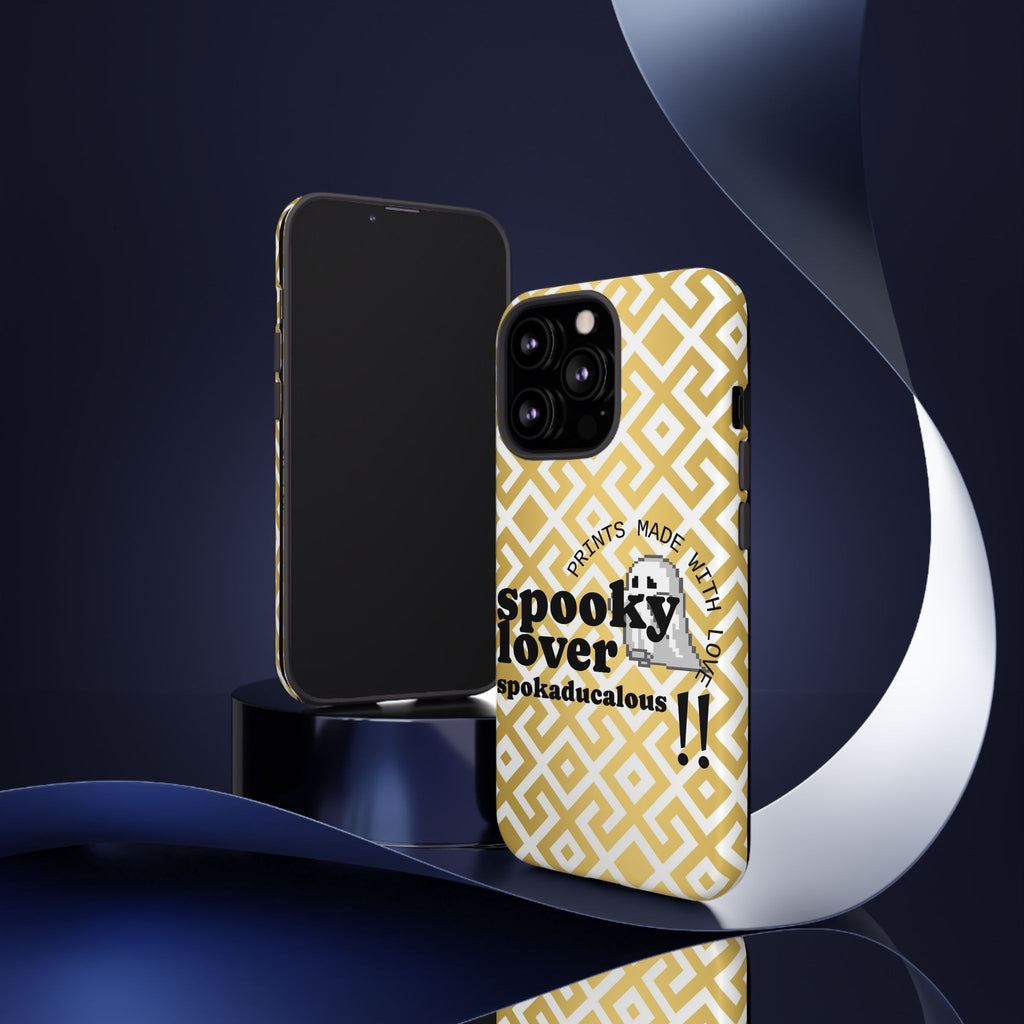 Spooky Lover Phone Case, Cute Ghost Print,