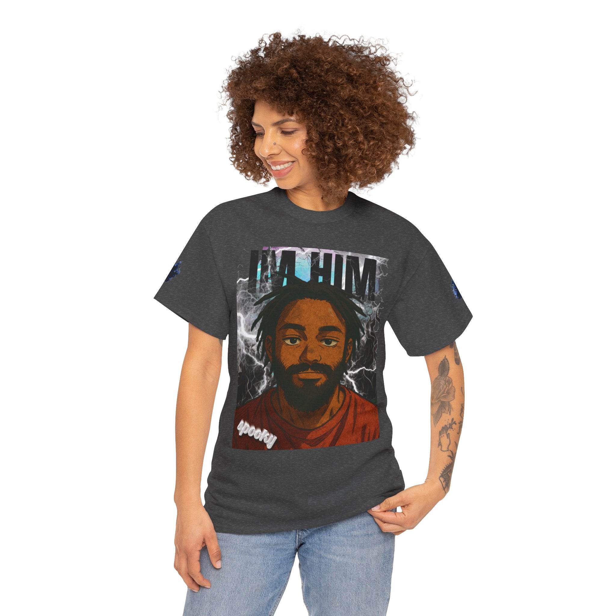 Bold Graphic Tee for Confident Individuals, Statement Fashion, Unisex Cotton Shirt, Gift for Him, Trendy Casual Wear - TheSpookyGhost