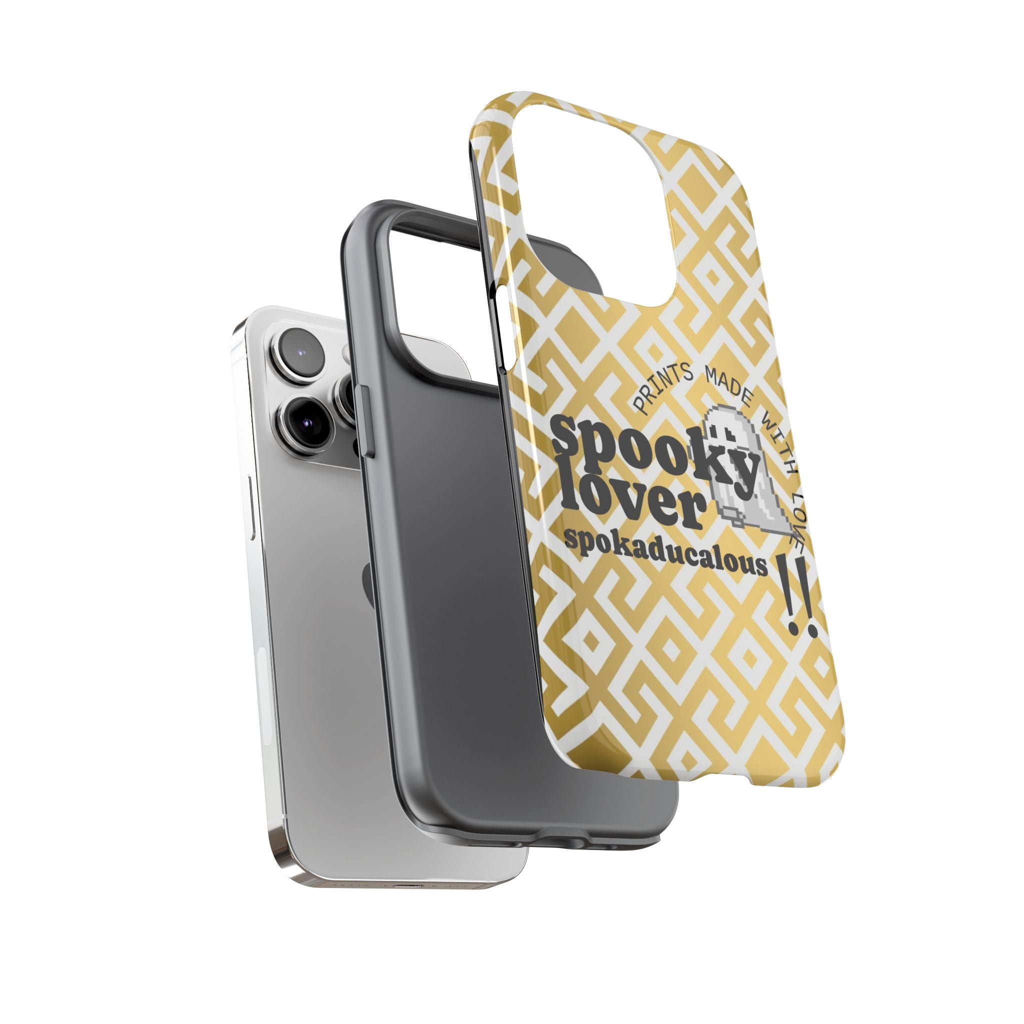 Spooky Lover Phone Case, Cute Ghost Print,