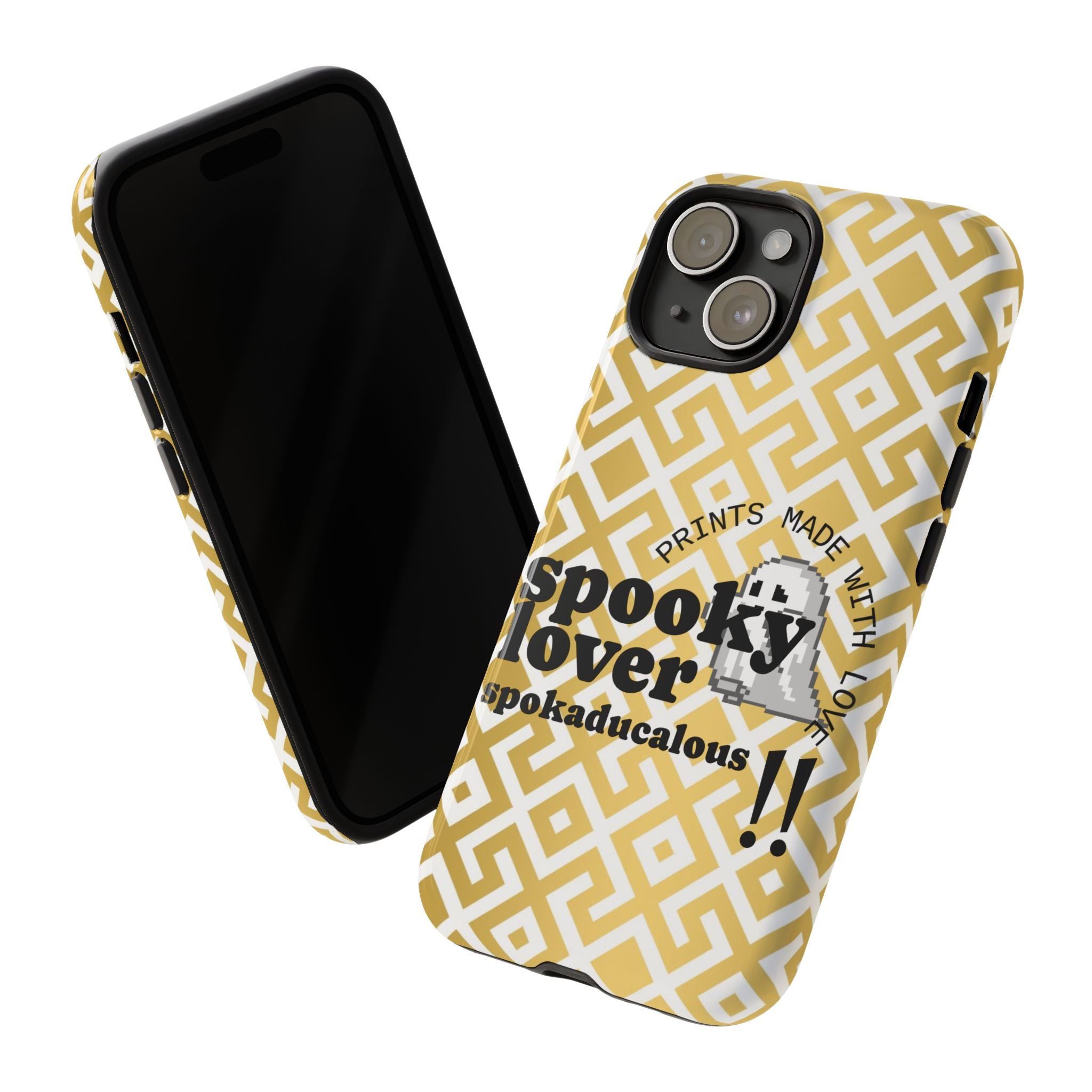 Spooky Lover Phone Case, Cute Ghost Print,