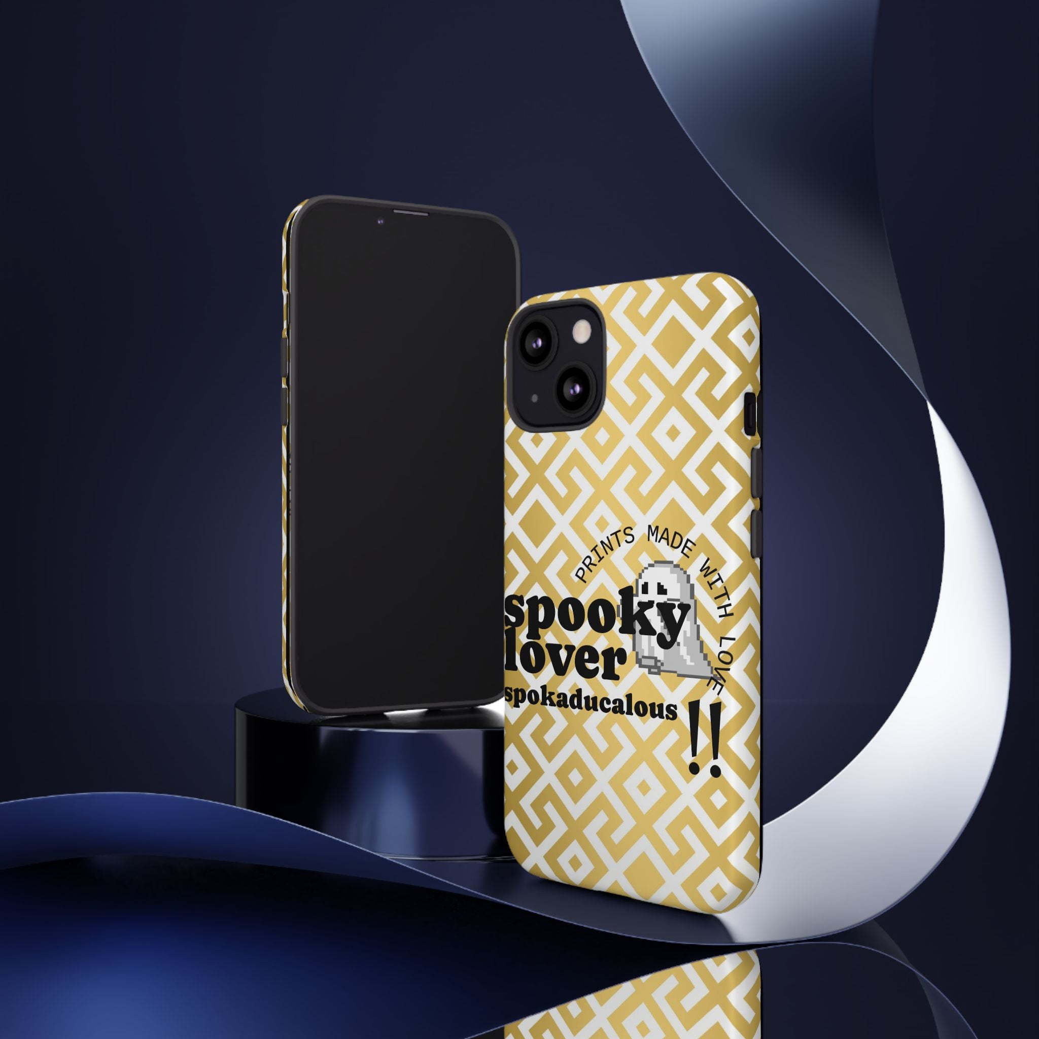 Spooky Lover Phone Case, Cute Ghost Print,