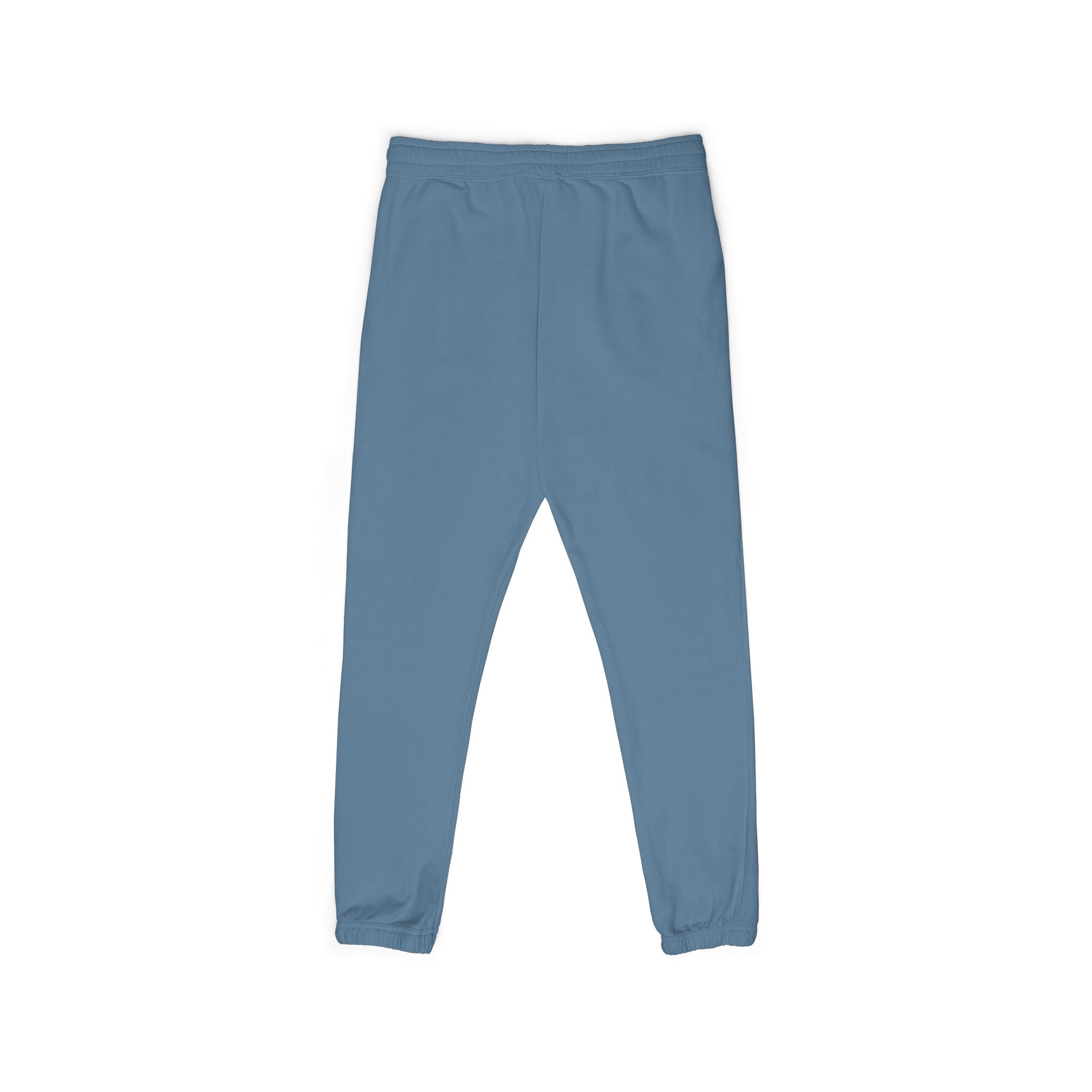 Blue sweatpants on a white background