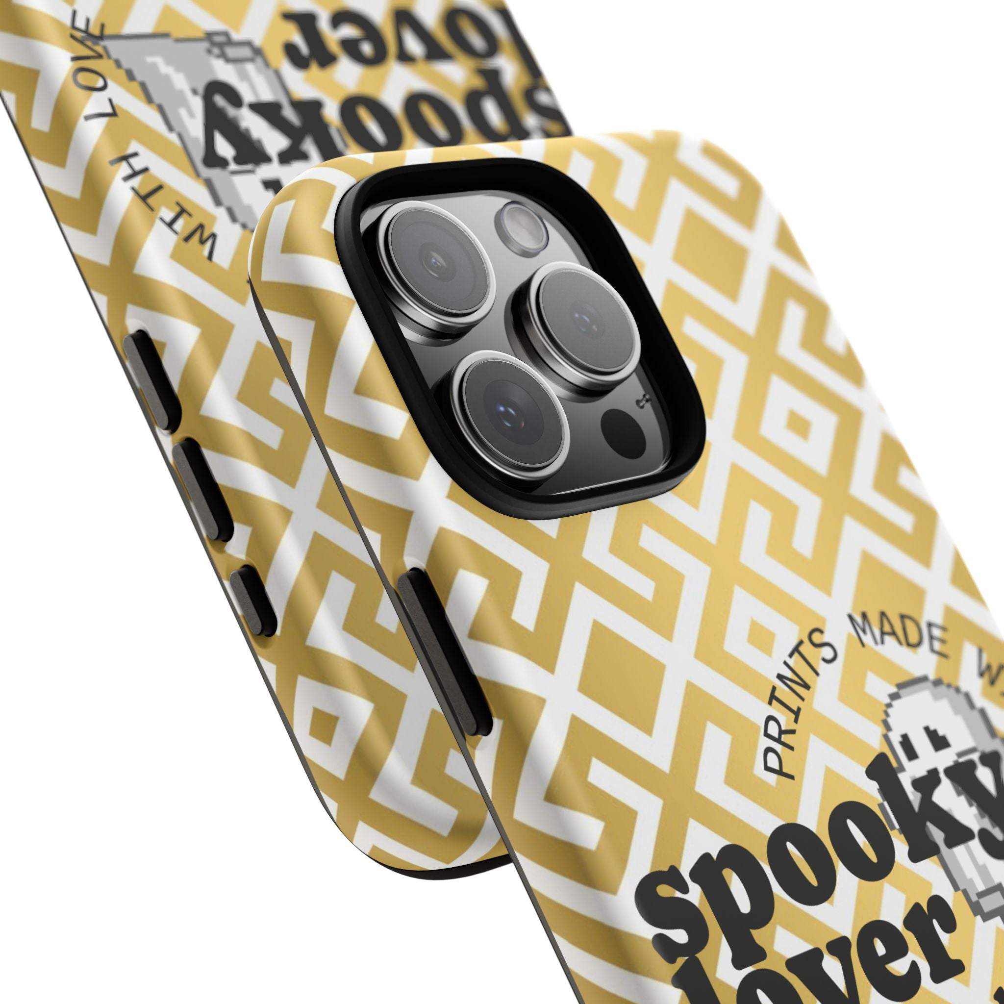 Spooky Lover Phone Case, Cute Ghost Print,