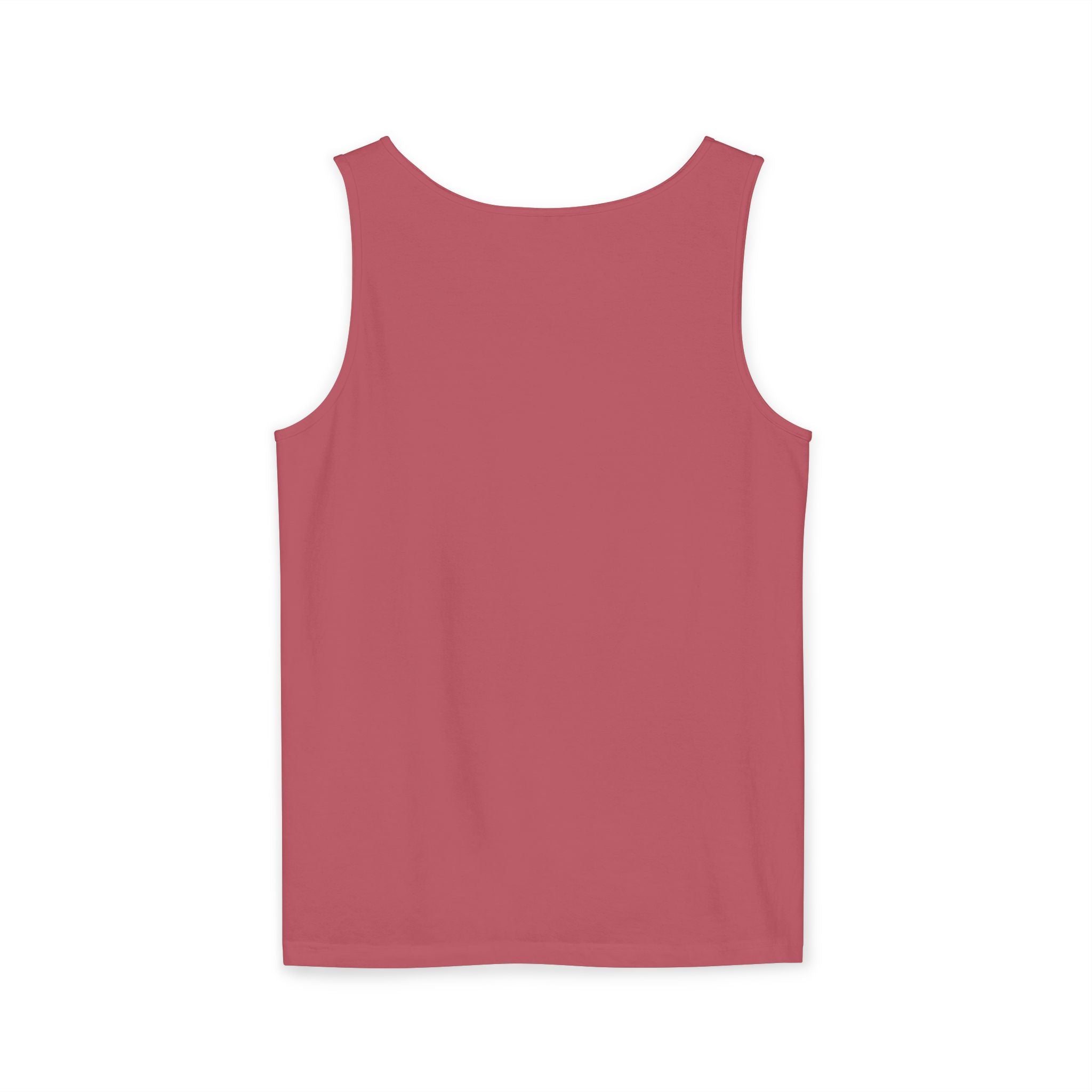Red tank top on a white background
