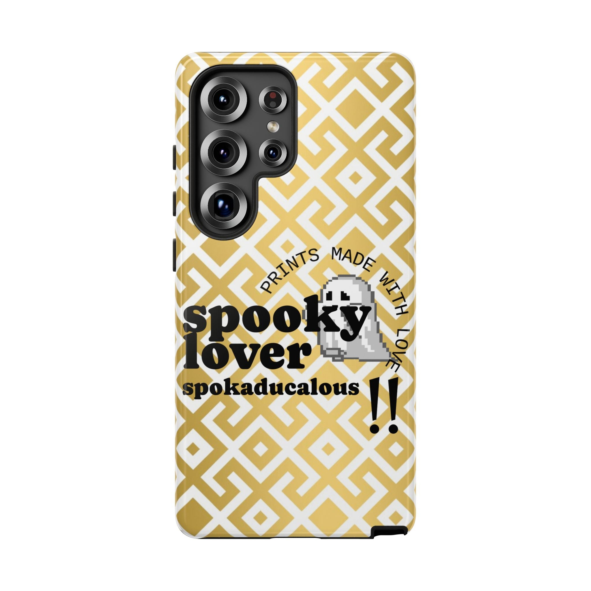 Spooky Lover Phone Case, Cute Ghost Print,