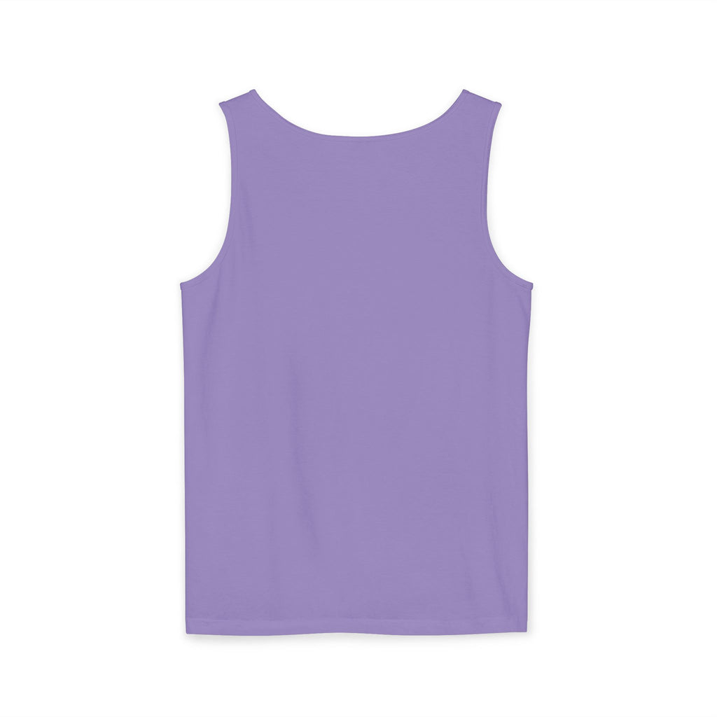 Purple tank top on a white background