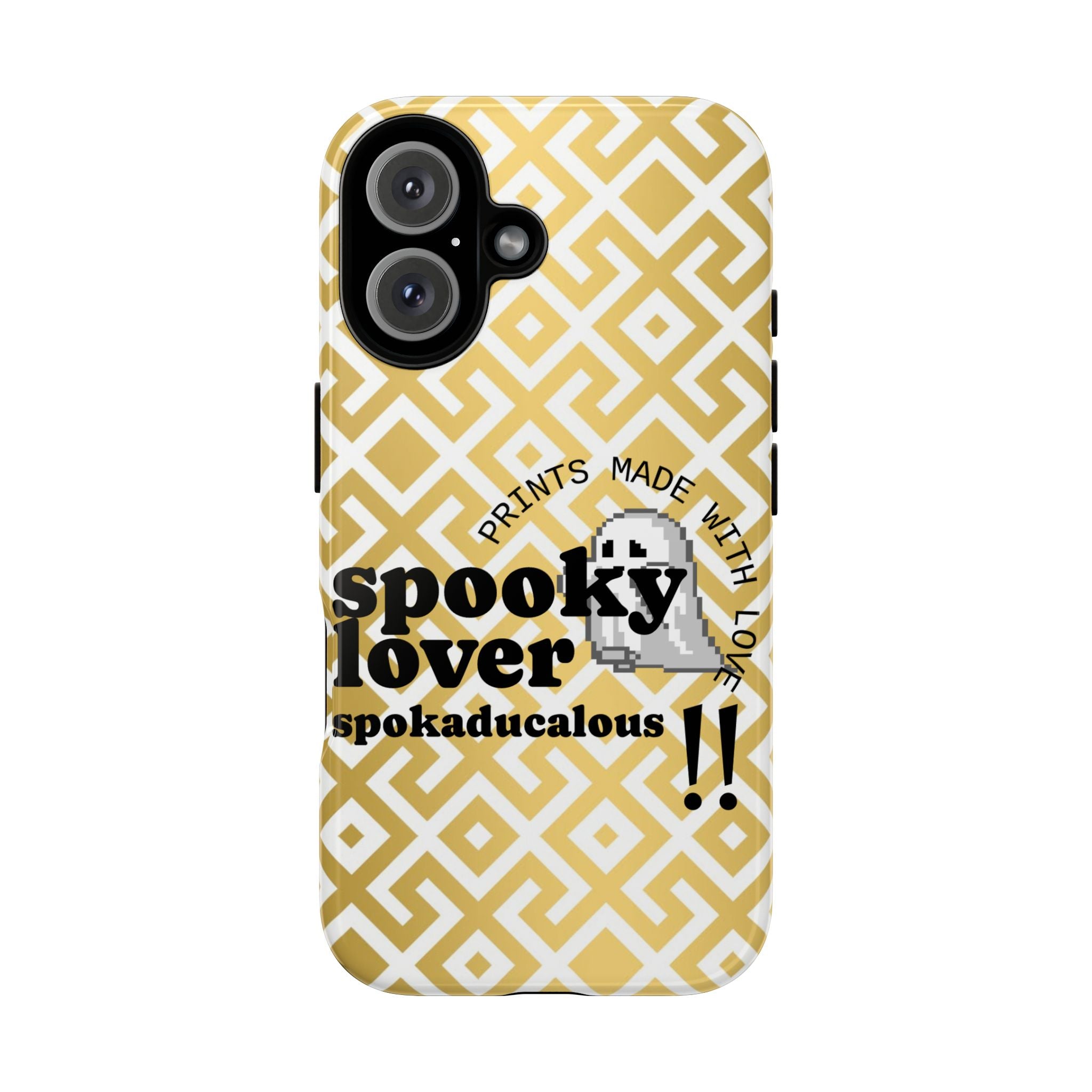 Spooky Lover Phone Case, Cute Ghost Print,