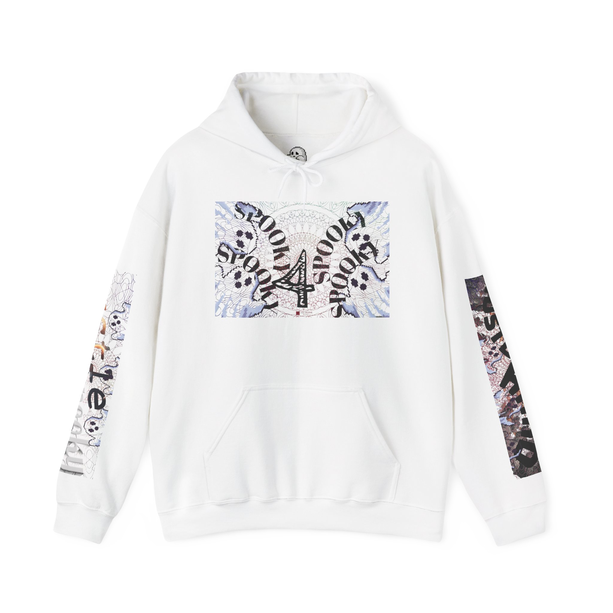 "Personalized Spooky Ghost Hoodie - Hauntingly Comfortable"